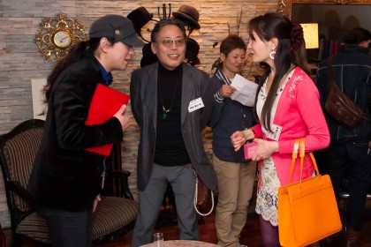 開会前の歓談タイム 鍋島先生とかなつ先生