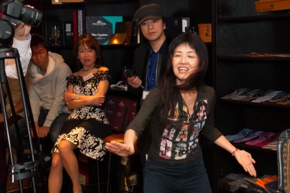 来場者の皆様に即興で振付